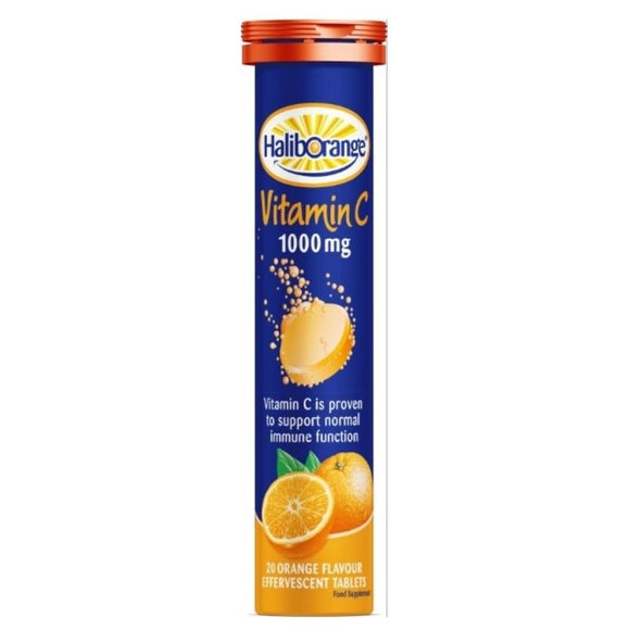 Haliborange Effervescent Vitamin C Orange Tablets 20 Pack - O'Sullivans Pharmacy - Vitamins - 5012335106505