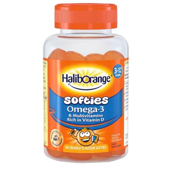 Haliborange Omega 3 Softies 60 Pack - O'Sullivans Pharmacy - Vitamins - 5060216564784