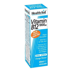 Healthaid Vitamin B12 1000ug Spray 20ml - O'Sullivans Pharmacy - Vitamins -
