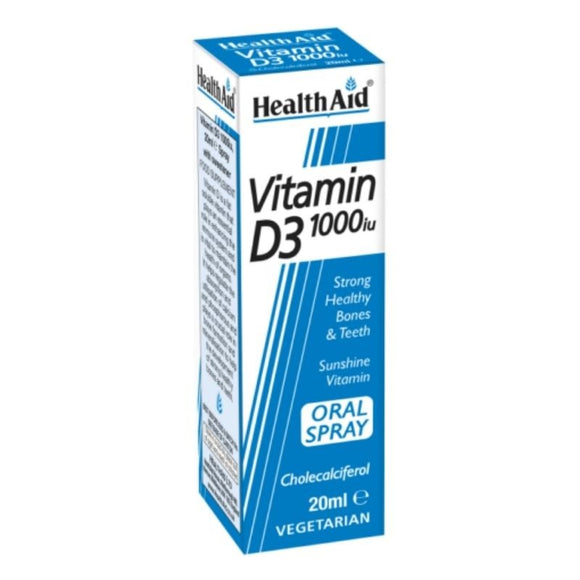 Healthaid Vitamin D Spray 1000iu 20ml - O'Sullivans Pharmacy - Vitamins -