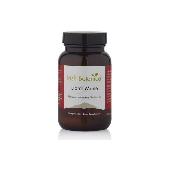 Irish Botanica Mushroom Lion’s Mane Powder 100g - O'Sullivans Pharmacy - Vitamins - 5391500075267