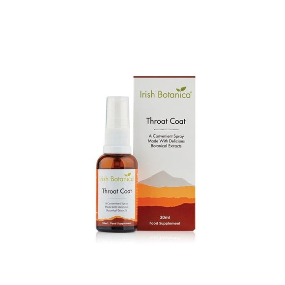 Irish Botanica Throat Coat 30ml Spray - O'Sullivans Pharmacy - Complementary Health - 5391500075199