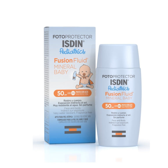 ISDIN Fotoprotector Pediatrics Fusion Fluid Mineral Baby SPF50 50ml - O'Sullivans Pharmacy - Suncare - 8470001788993