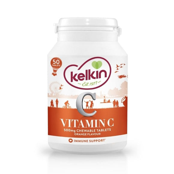 Kelkin Vitamin C 500mg Chewable Tablets 50 Pack - O'Sullivans Pharmacy - Vitamins -