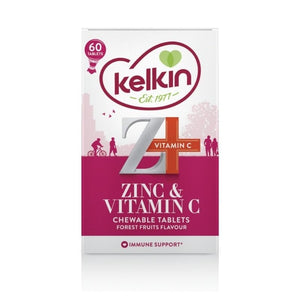 Kelkin Zinc & Vitamin C Chewable Tablets 60 Pack - O'Sullivans Pharmacy - Vitamins -