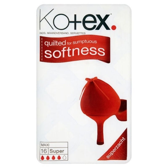 Kotex Maxi Super 16 Pack - O'Sullivans Pharmacy - Toiletries -