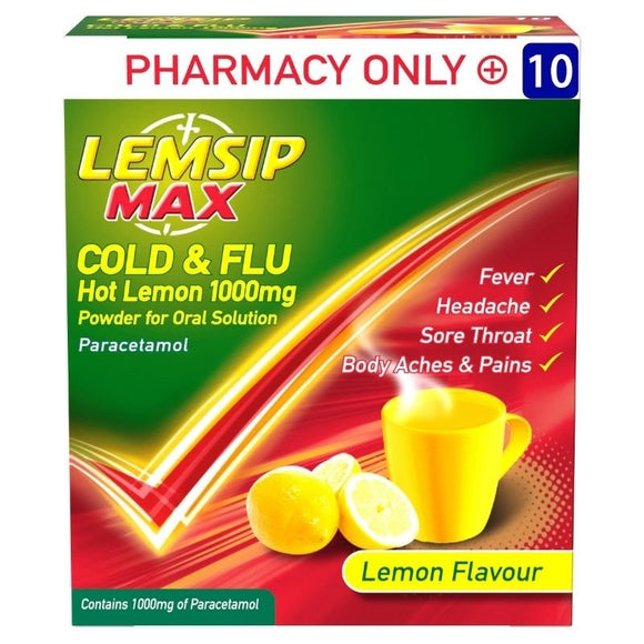 Lemsip Max Lemon 10 Pack - O'Sullivans Pharmacy - Medicines & Health -