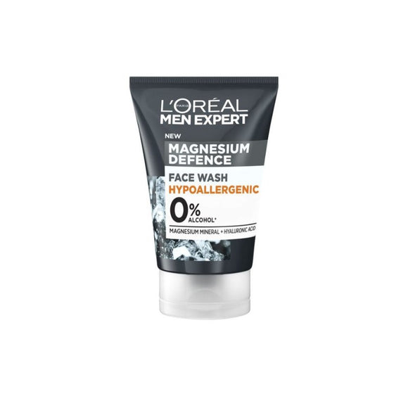 L'Oreal Men Expert Face Wash Magnesium Defence 100ml - O'Sullivans Pharmacy - Skin Care - 3600524030520