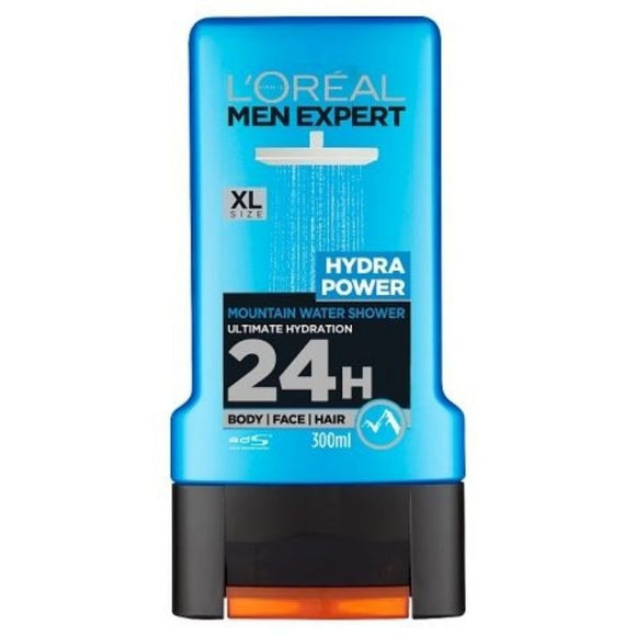L'Oreal Men Shower Gel Hydra Power Blue 300ml - O'Sullivans Pharmacy - Toiletries -
