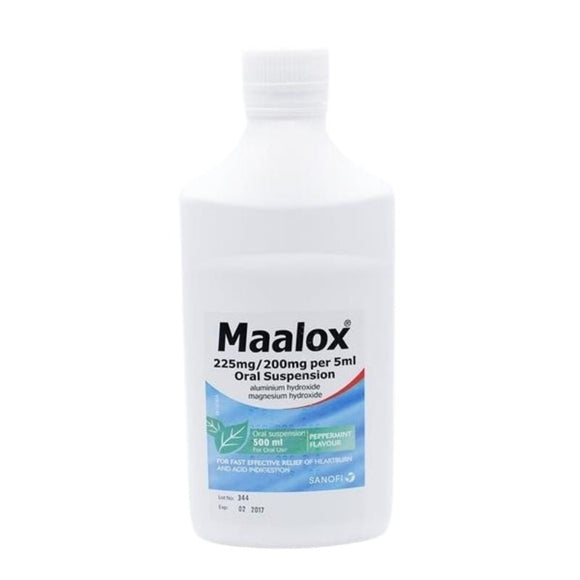 Maalox Oral Suspension 250ml - O'Sullivans Pharmacy - Medicines & Health -