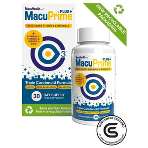 Macuprime Plus Capsules 30 Pack - O'Sullivans Pharmacy - Vitamins - 5391202100144