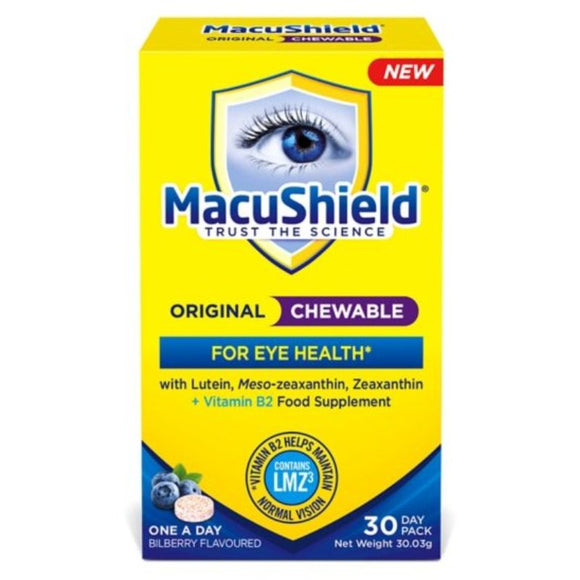 Macushield Chewable Tablets 30 Pack - O'Sullivans Pharmacy - Vitamins - 5036631004839