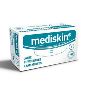 Mediskin Latex Gloves Powderfree Medium 100 Pack - O'Sullivans Pharmacy - Medicines & Health -