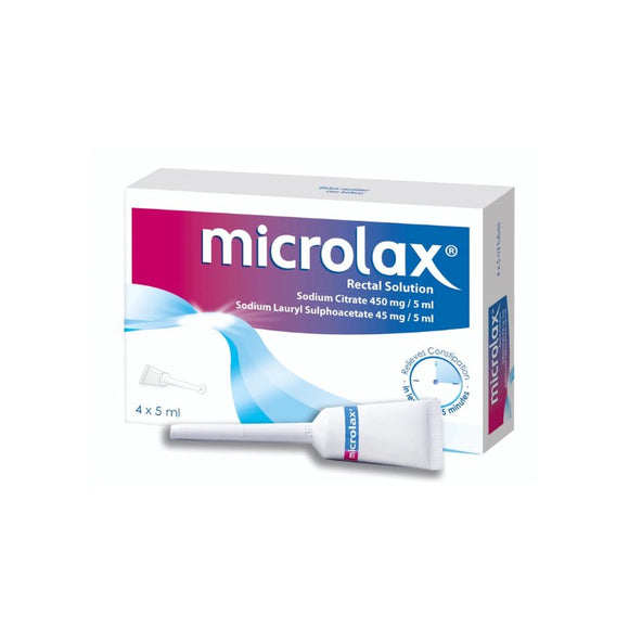 Microlax 5ml Tubes 4 - O'Sullivans Pharmacy - Medicines & Health - 3574661203409