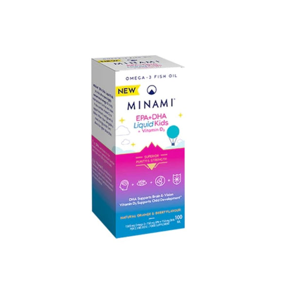 Minami DHA + EPA Liquid For Kids 100ml - O'Sullivans Pharmacy - Vitamins - 7613287212528
