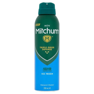 Mitchum for Men Ice Fresh Aerosol Deodorant 200ml - O'Sullivans Pharmacy - Toiletries -