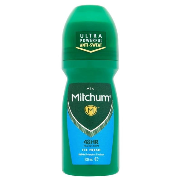 Mitchum for Men Ice Fresh Roll On Deodorant 100ml - O'Sullivans Pharmacy - Toiletries -