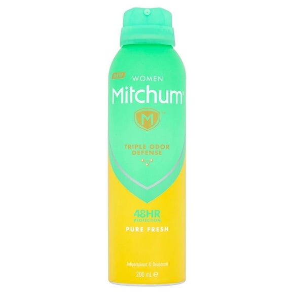 Mitchum for Women Pure Fresh Aerosol Deodorant 200ml - O'Sullivans Pharmacy - Toiletries -