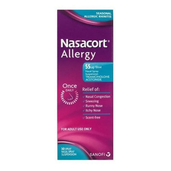 Nasacort Allergy Nasal Spray 30 Dose - O'Sullivans Pharmacy - Medicines & Health -