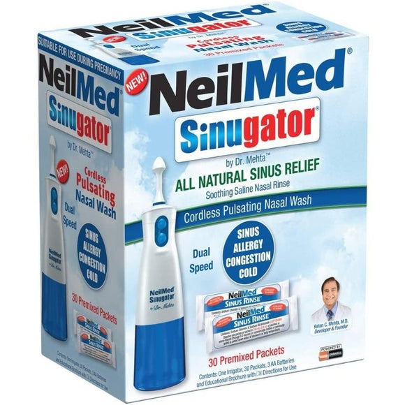 Neilmed Sinugator Cordless Pulsating Nasal Wash - O'Sullivans Pharmacy - Medicines & Health - 705928888012