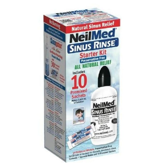 Neilmed Sinus Rinse Starter Kit 10 Sachets Pack - O'Sullivans Pharmacy - Medicines & Health -