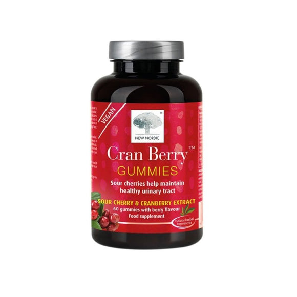 New Nordic Cranberry Gummies - 60 Gummies - O'Sullivans Pharmacy - Complementary Health - 5021807006106