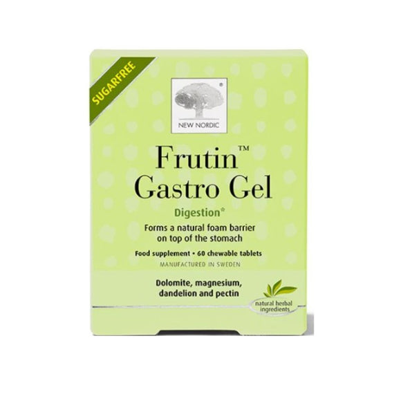 New Nordic Frutin Gastro Gel 60 Tablets - O'Sullivans Pharmacy - Complementary Health - 5021807443734