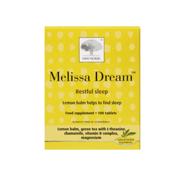 New Nordic Melissa Dream Tablets 100 Pack - O'Sullivans Pharmacy - Vitamins - 5021807443000