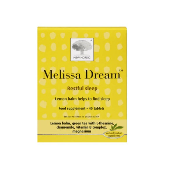 New Nordic Melissa Dream Tablets 40 Pack - O'Sullivans Pharmacy - Vitamins - 5021807443246