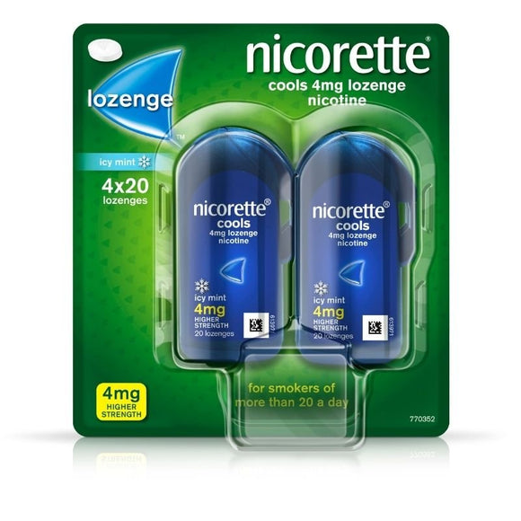 Nicorette Cools 4mg Lozenges 80 Pack - O'Sullivans Pharmacy - Medicines & Health -