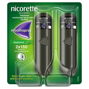Nicorette Quickmist Freshmint 150 Sprays Twinpack - O'Sullivans Pharmacy - Medicines & Health -