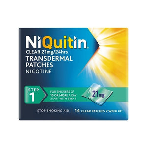 Niquitin Clear Step 1 21mg X 14 Patches - O'Sullivans Pharmacy - Medicines & Health -