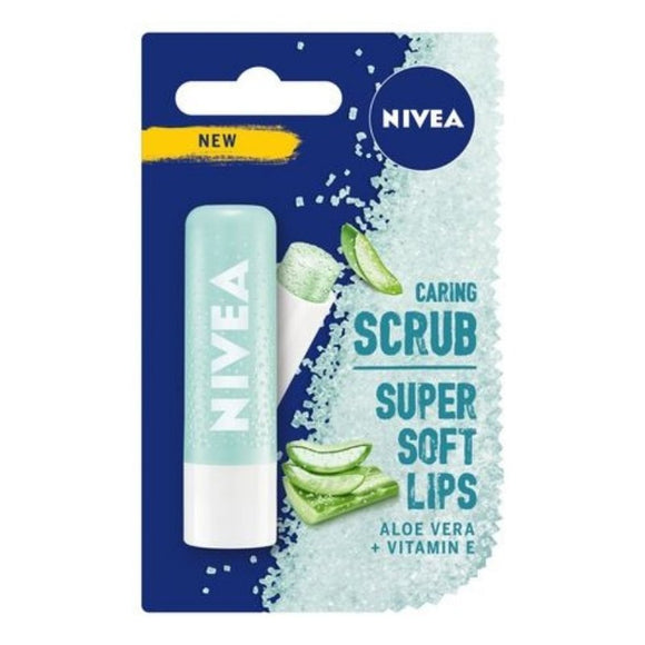 Nivea Lip 2 in 1 Caring Aloe Vera Scrub 5 5g - O'Sullivans Pharmacy - Skincare -