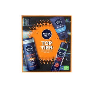 Nivea Men Top Tier Cleanse, Shower & Deo Trio Gift Set - O'Sullivans Pharmacy - Fragrance & Gift - 5025970013015