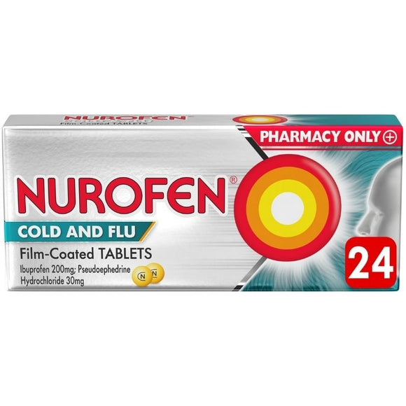Nurofen Cold & Flu Tablets 24 Pack - O'Sullivans Pharmacy - Medicines & Health -