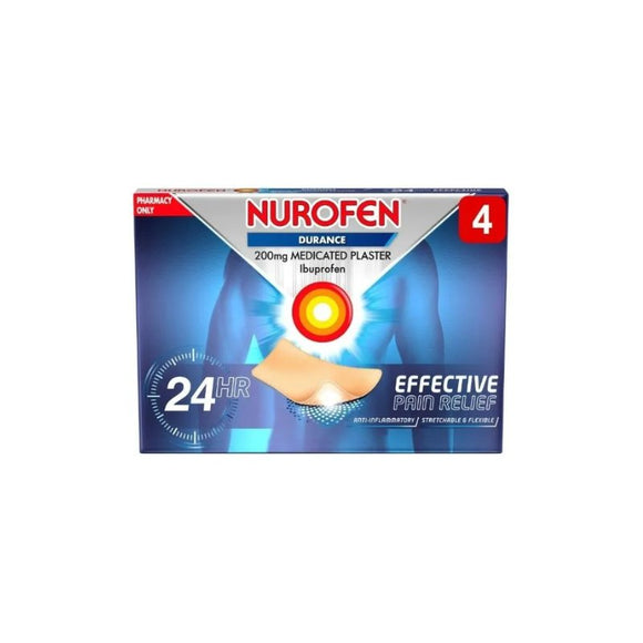Nurofen Durance 200mg Medicated Plasters - O'Sullivans Pharmacy - Medicines & Health - 5011417580998