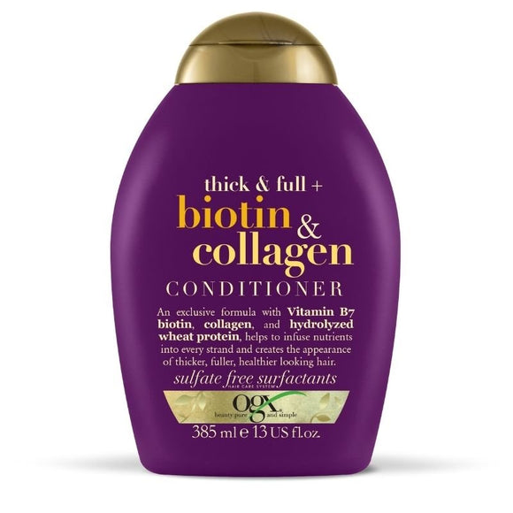 Ogx Thick and Full Biotin and Collagen Conditioner 385ml - O'Sullivans Pharmacy - Toiletries -