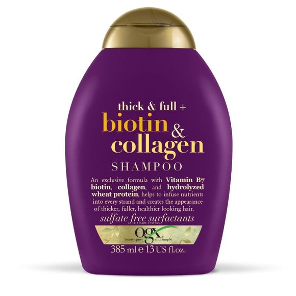 Ogx Thick and Full Biotin and Collagen Shampoo 385ml - O'Sullivans Pharmacy - Toiletries -