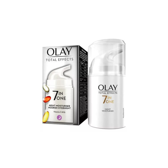 Olay Total Effects Anti-Ageing 7in1 Night Moisturiser 50ml - O'Sullivans Pharmacy - Skincare - 5000174034103