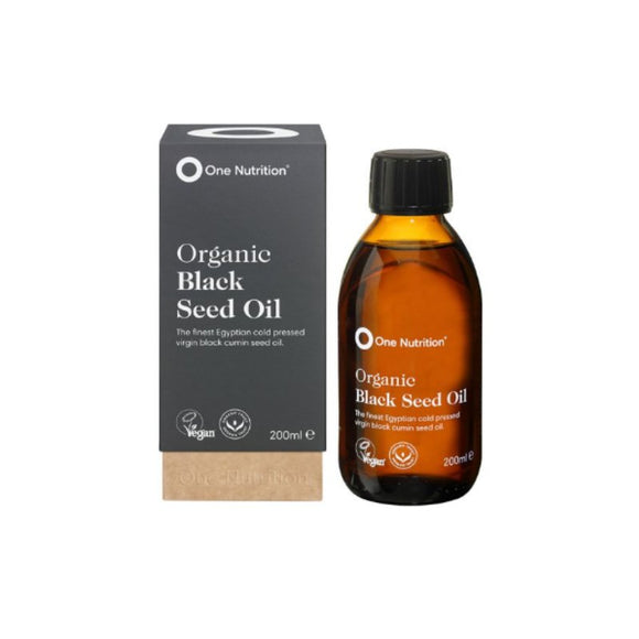 One Nutrition Organic Black Seed Oil 200ml - O'Sullivans Pharmacy - Vitamins - 5060102301875
