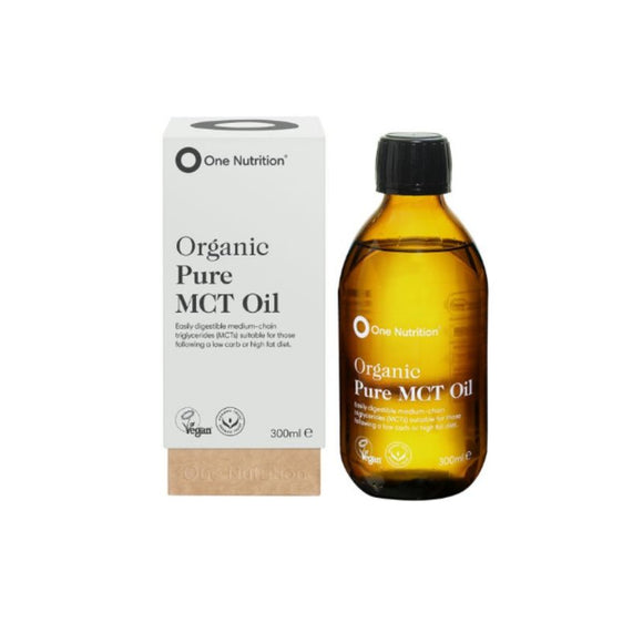 One Nutrition Organic Pure MCT Oil 300ml - O'Sullivans Pharmacy - Vitamins - 5060102301868