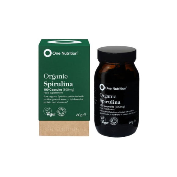 One Nutrition Organic Spirulina 100 Capsules - O'Sullivans Pharmacy - Vitamins - 539150007735