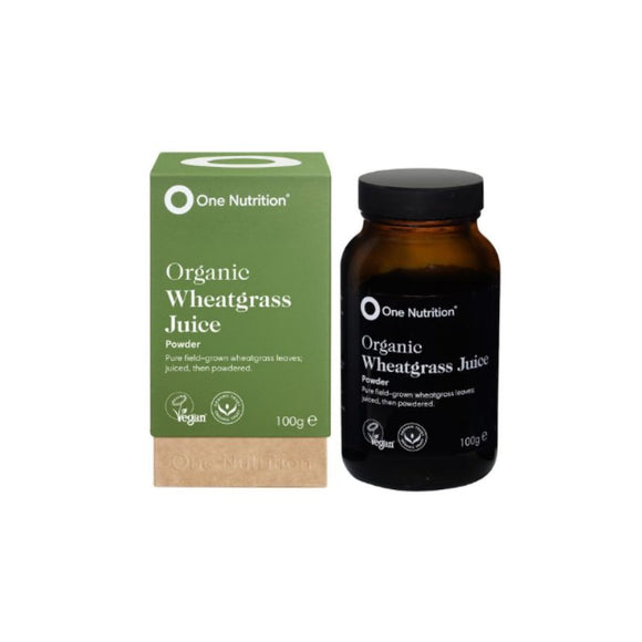 One Nutrition Organic Wheatgrass Juice 100g Powder - O'Sullivans Pharmacy - Vitamins - 5391500071276