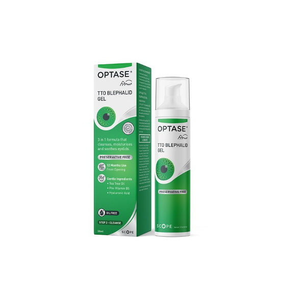 Optase Tea Tree Oil Eye Lid Cleansing Gel 50ml - O'Sullivans Pharmacy - Medicines & Health - 5391531760125