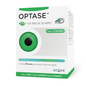 Optase Tea Tree Oil Lid Wipes 20 Pack - O'Sullivans Pharmacy - Medicines & Health -