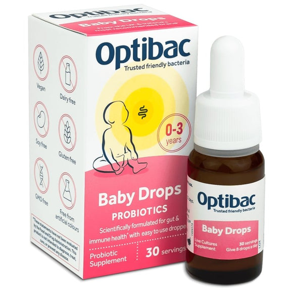 Optibac Baby Drops 10ml - O'Sullivans Pharmacy - Vitamins - 5060086611038