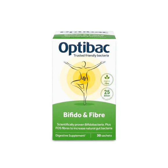 Optibac Bifido & Fibre Sachets 30 Pack - O'Sullivans Pharmacy - Vitamins - 5060086610383