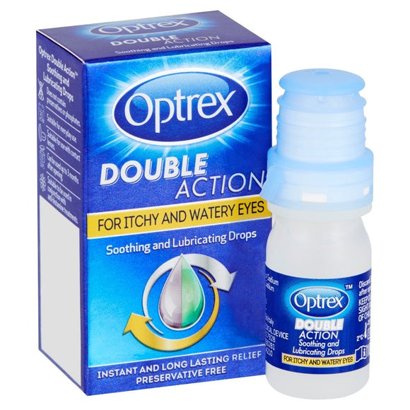 Optrex Double Action Drops For Itchy Eyes 10ml - O'Sullivans Pharmacy - Medicines & Health -