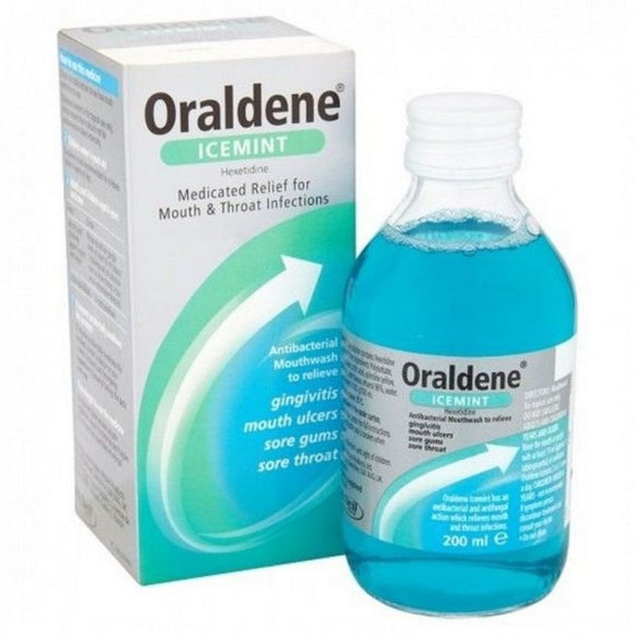 Oraldene Icemint Mouthwash 200ml - O'Sullivans Pharmacy - Toiletries -