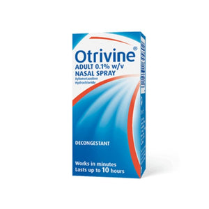 Otrivine Adult Decongestant Spray 0.1% Xylometazoline 10ml - O'Sullivans Pharmacy - Medicines & Health - 5012131645802